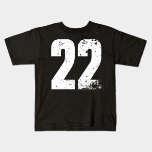 White 22 Number Caitlin Clark Iowa BP-17 Kids T-Shirt